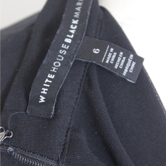 Black High Neck Blouse with Bell sleeve from White House Black Marker - Picture 5 of 6